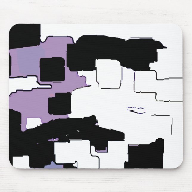 "Dreaming in Lila" Geometrie Mousepad (Vorne)