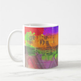 "Dreaming in the Millions" abstract art coffee mug