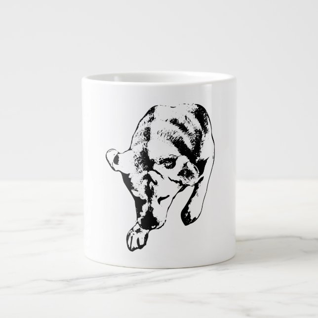 Dreaming-Labrador - leise Top-Down-Studie Jumbo-Tasse (Vorderseite)