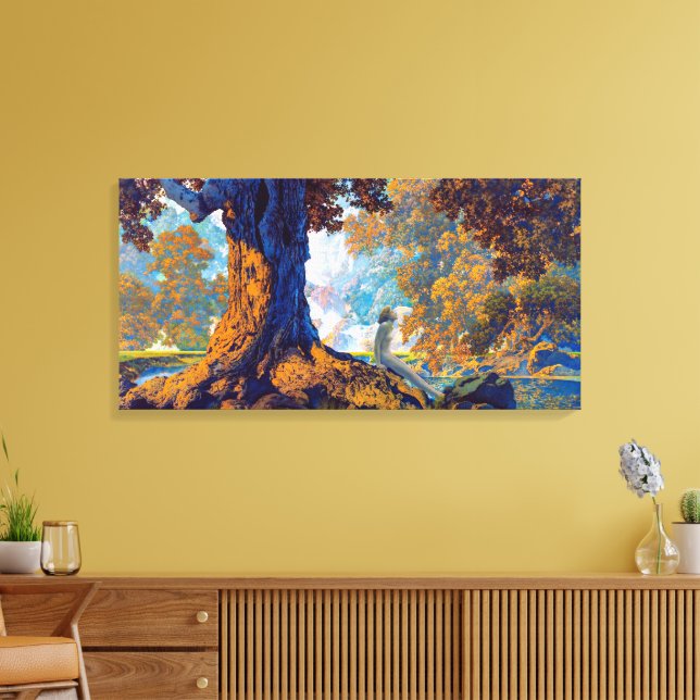 Dreaming | Maxfield Parrish | Leinwanddruck (Insitu (Wohnzimmer))
