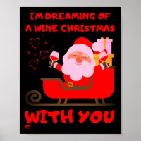 "DREAMING OF A WEIN CHRISTMAS" lustiges Weihnachts