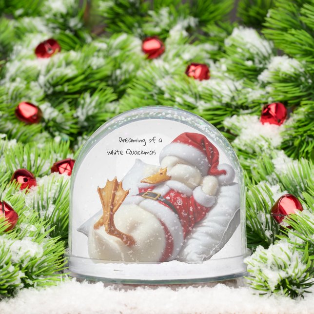 Dreaming of a White Christmas Duck Schneekugeln (Weihnachten)