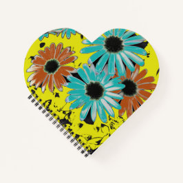 Dreaming of Daisies Carnet en forme de coeur