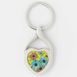 Dreaming von Daisies Metal Key Chain Schlüsselanhänger