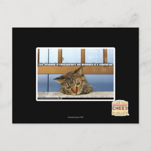 Dreaming von Käseburgern Postkarte