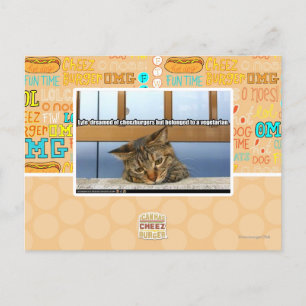 Dreaming von Käseburgern Postkarte