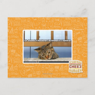 Dreaming von Käseburgern Postkarte