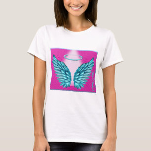 "Dreamlike Angelic Wings and Halo" T-Shirt