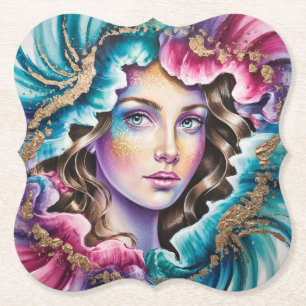 Dreamlike Art Portrait Untersetzer Set