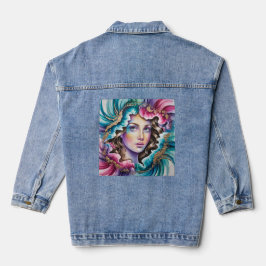 Dreamlike Portrait Denim Jacket Jeansjacke