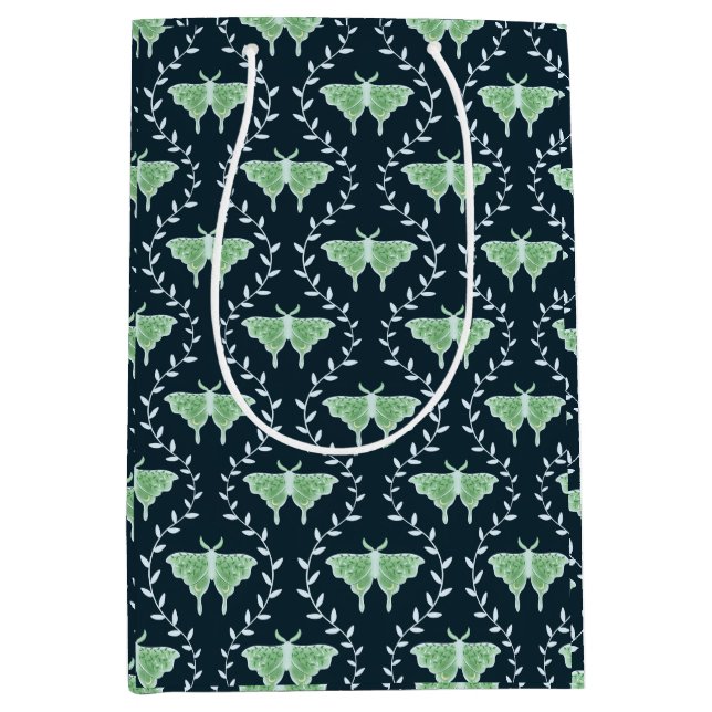 Dreammotten & Reben - Whimsical Medium Gift Bag Mittlere Geschenktüte (Vorderseite)