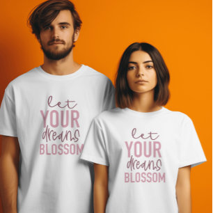 Dreams Blossom Women's Maroon Inspiration T-Shirt