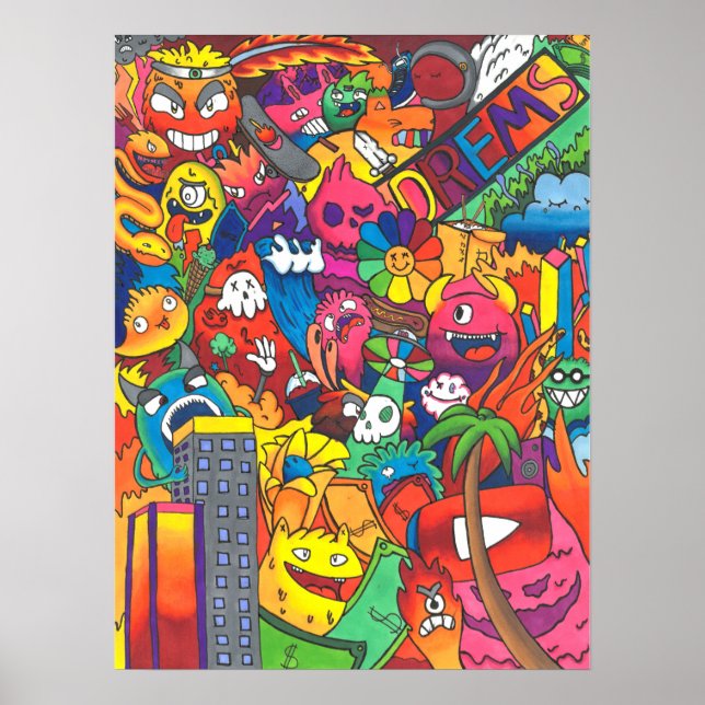 Dreams Doodle Poster (Vorne)
