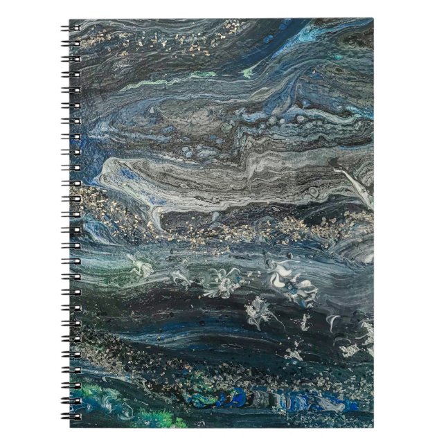 Dreams of the Ocean'20 abstract painting  Notebook Notizblock (Vorderseite)
