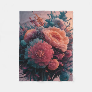 "Dreamscape Bloom" Fleecedecke