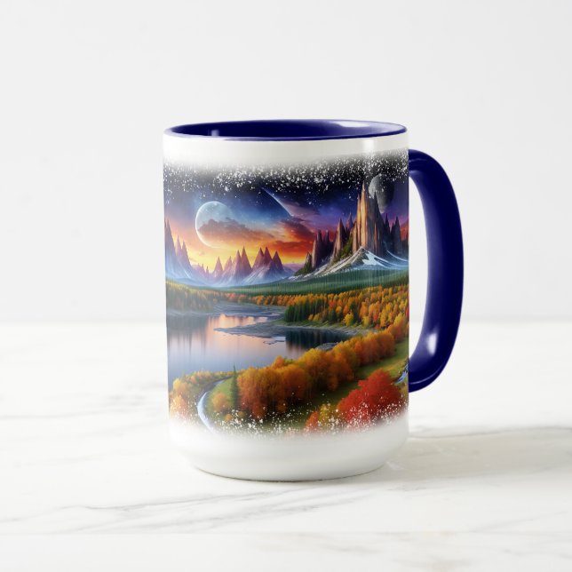 Dreamscape Delights Kaffee Mugs individuell anpass Tasse (VorderseiteRechts)