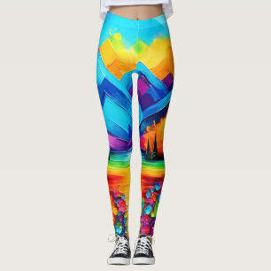 Dreamscape Horizon Malerei Leggings