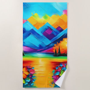 Dreamscape Horizon Malerei Strandtuch