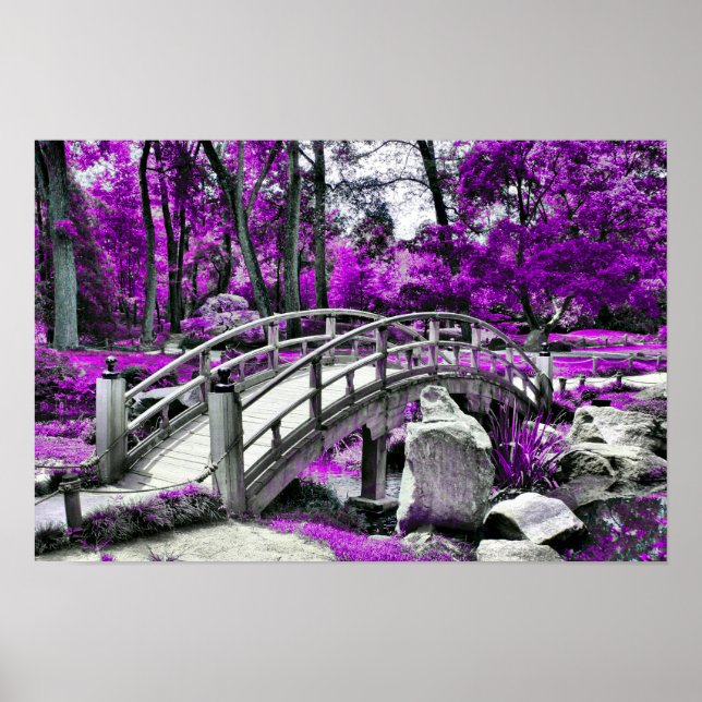 Dreamscape Lila Forest Poster (Vorne)