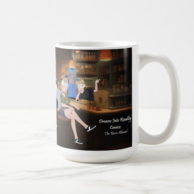 DreamsIntoRealityComics The Bar Cover Art Kaffeetasse (Rechts)