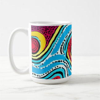 Dreamtime Australian Aboriginal Design #2 Kaffeetasse
