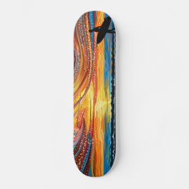 Dreamtime Surf - Limited Edition Aborigine Dot Ar Skateboard