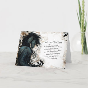 DreamWalker Blank Horse Bihrle Card Karte