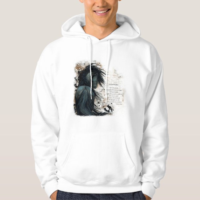 DreamWalker Horse by Bihrle Verse Hoodie (Vorderseite)