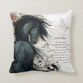 DreamWalker Pferdekissen-Kunst-Druck durch Bihrle Kissen