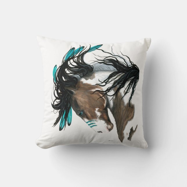 DreamWalker Spirit Horse Coussin par AmyLyn Bihrle (Recto)