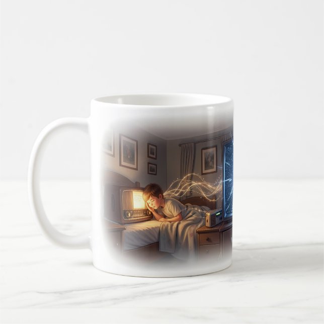 Dreamwave-Signale und Wonder Poster Kaffeetasse (Links)