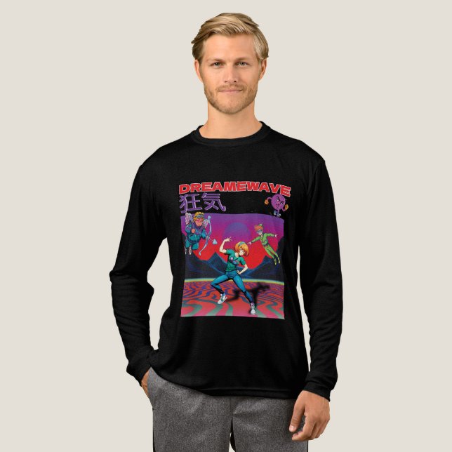 DREAMWAVE-Wahnsinn Tri-Blend Shirt (Volle Vorderseite)
