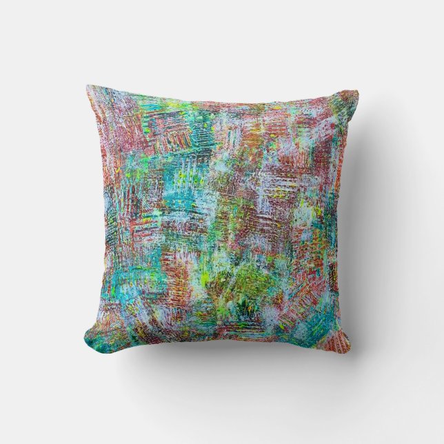 Dreamweaver 16 x 16 Poly Throw Kissen (Vorderseite)