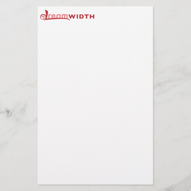 Dreamwith Logo-Briefpapier Briefpapier (Vorderseite)