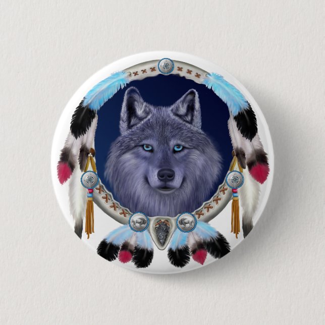 DREAMWOLF BUTTON (Vorderseite)
