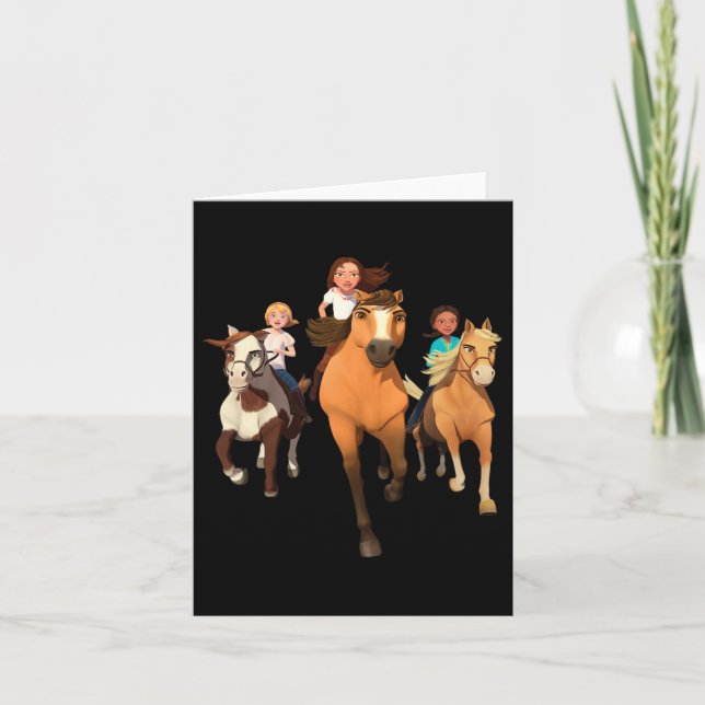 Dreamworks Spirit Riding Free - Reiten Karte (Vorderseite)