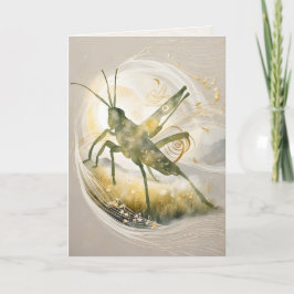 Dreamwoven Guardian Grasshopper Greeting Card  Karte