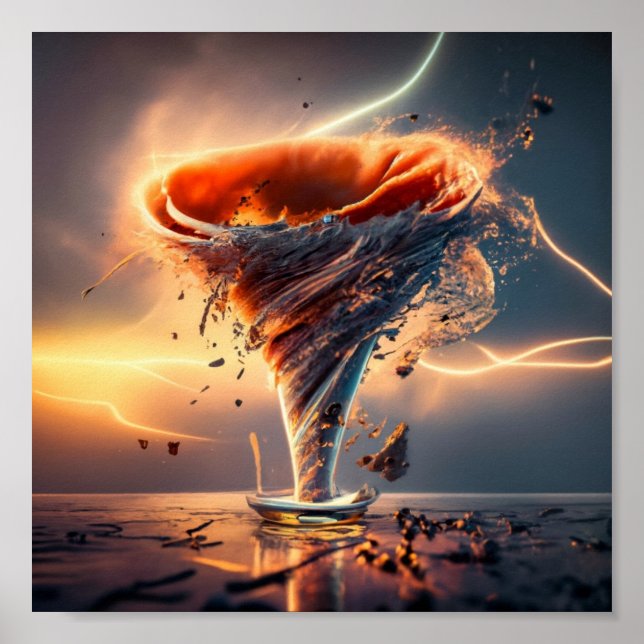 Dreamy AI-Landschaft Poster (Vorne)