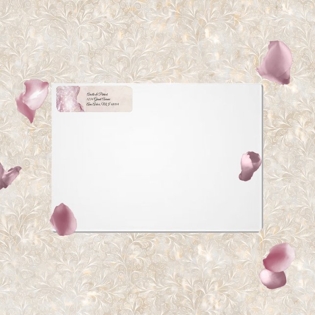 Dreamy Aquarella Rücksendeadressen-Aufkleber (Von Creator hochgeladen)