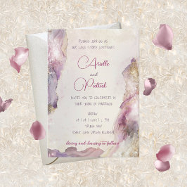 Dreamy Aquarella Wedding Einladung