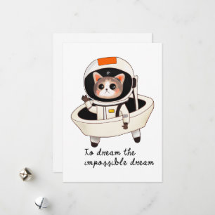Dreamy Astrocat Feiertagskarte