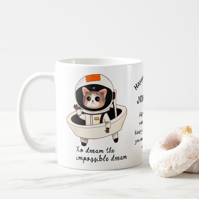 Dreamy Astrocat Tasse (Mit Donut)