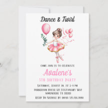 Dreamy Ballerina in Flight: Tanz & Twirl Geburtsta