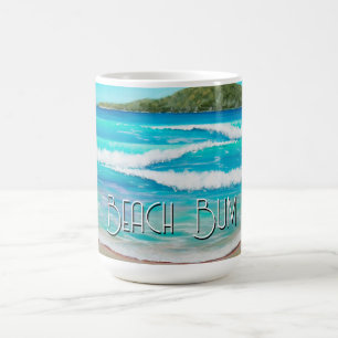 Dreamy Beach Blue Waves Malerei Australien Kaffeetasse