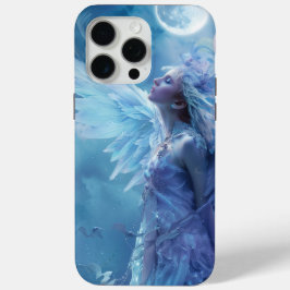 Dreamy Blue Angel and Moon Case-Mate iPhone Hülle