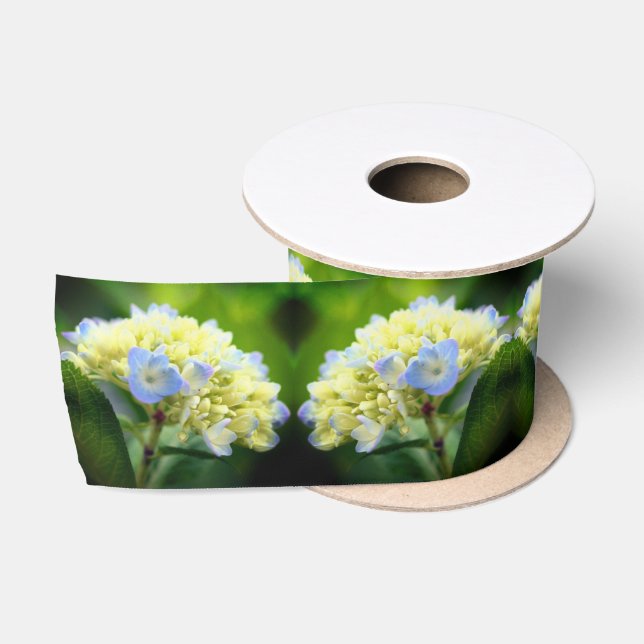 Dreamy Blue Hydrangea Blume Satinband (Spule)