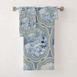 Dreamy Blue Medallions Badhandtuch Set
