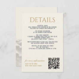 Dreamy Blue Palm Trees Wedding Begleitkarte