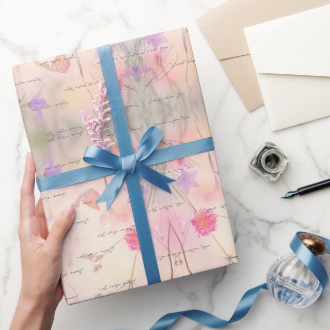 Dreamy Blume Jesus Liebe Sie Geschenkpapier (Schenken)