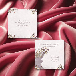 Dreamy Boho Chic Deer Monogram Calling Card Telefonnummerkarte